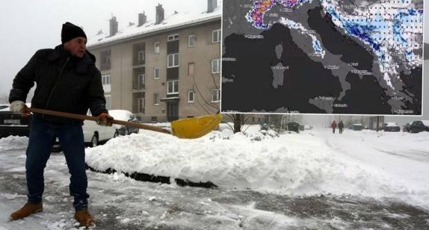 Stiže prava zima. Temperature padaju do -13°C, snijega će biti čak i na obali Stiže prava zima. Temperature padaju do -13°C, snijega će biti čak i na obali