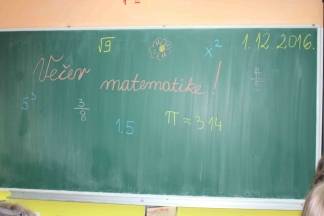 Večer matematike u veličkoj školi Večer matematike u veličkoj školi