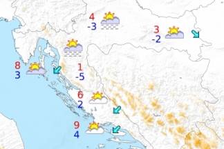 Hladno i djelomice sunčano Hladno i djelomice sunčano