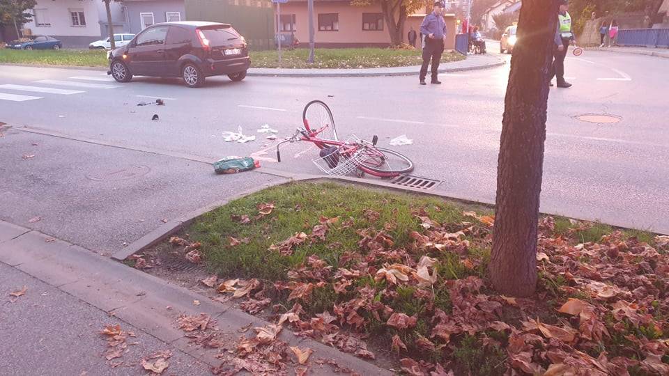 Za jučerašnju prometnu nesreću u Požegi kriva 67-godišnja biciklistkinja