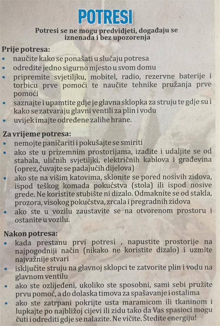 JOŠ JEDAN POTRES KOD PETRINJE: Tresla se Požega, Pleternica, Velika...