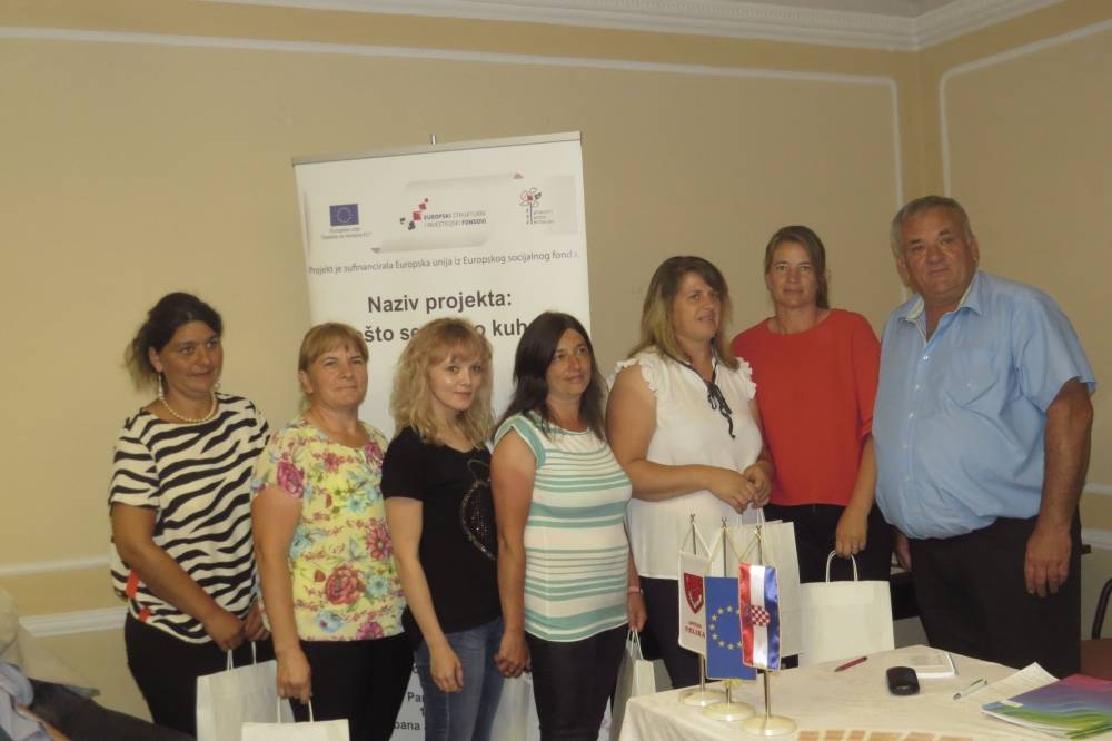 Završila prva faza projekta ʺNešto se dobro kuhaʺ - osposobljena 21 nezaposlena osoba