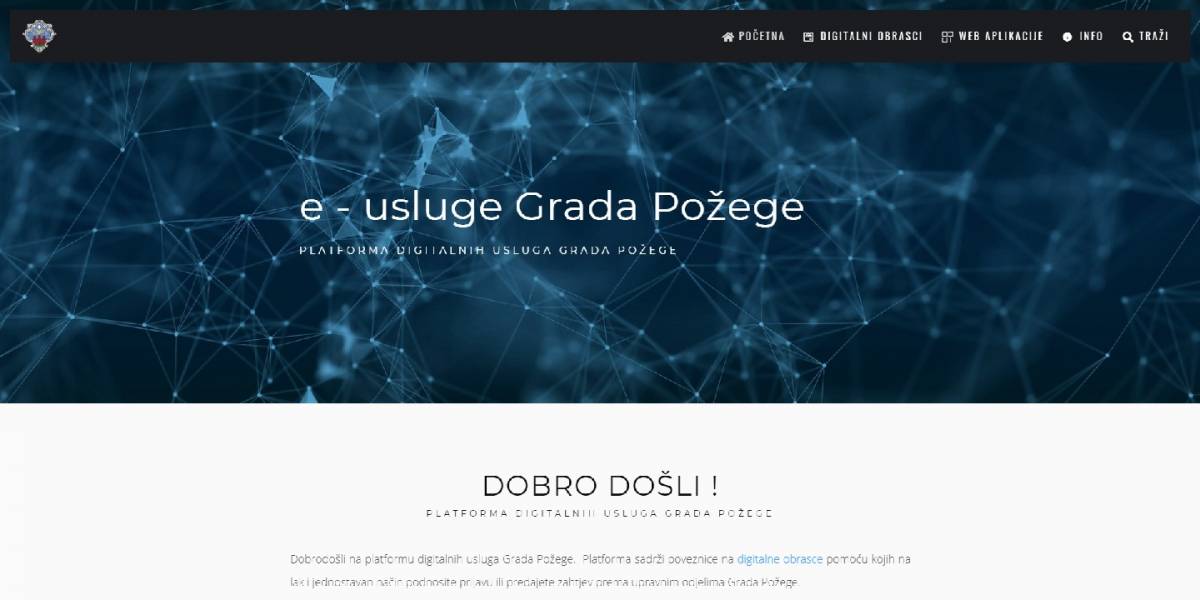 Smartcity aktivnosti: Dostupna digitalna platforma “e-usluge Grada Požege”