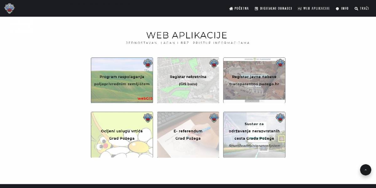 Smartcity aktivnosti: Dostupna digitalna platforma “e-usluge Grada Požege”