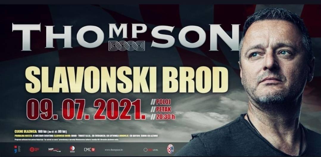 Koncert Thompsona u Sl. Brodu za pomoć NK Marsoniji