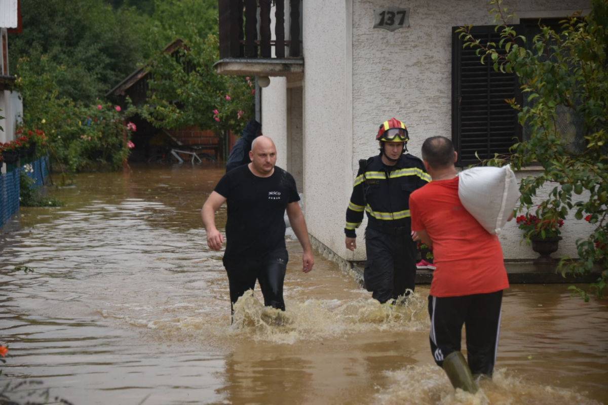 Velike poplave na našičkom području, sve službe na terenu