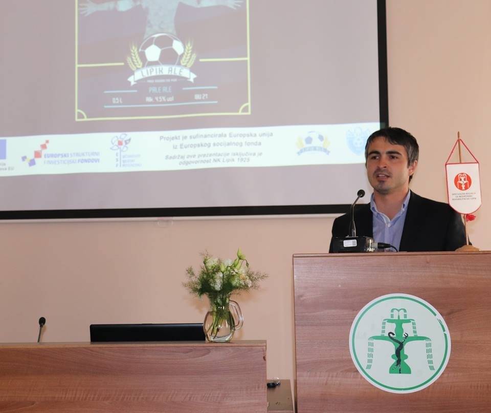 Na završnoj konferenciji predstavljeno LIPIK ALE, prvo nogometno pivo