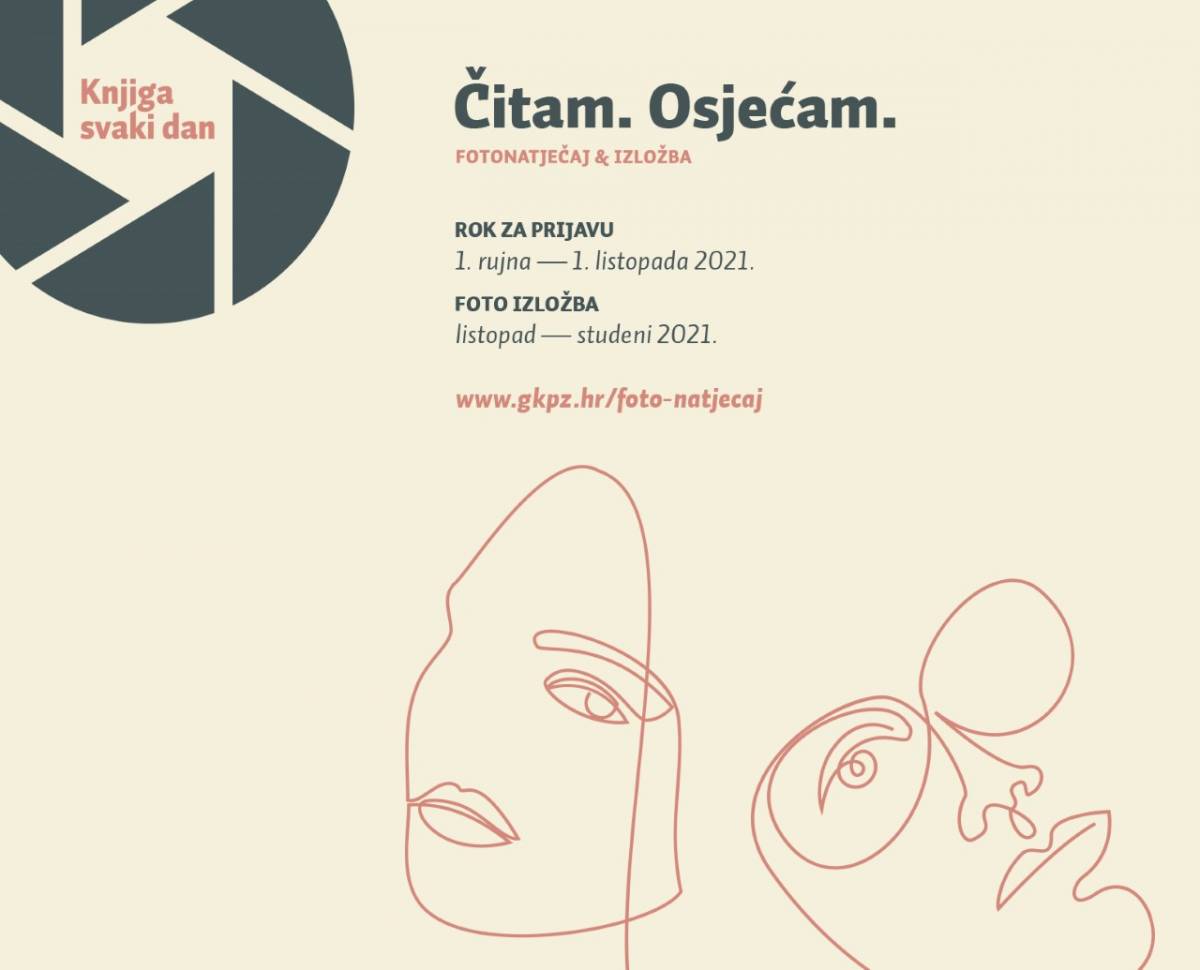 Gradska knjižnica Požega: Fotonatječaj i izložba fotografija Knjiga svaki dan 2021. - Čitam. Osjećam.