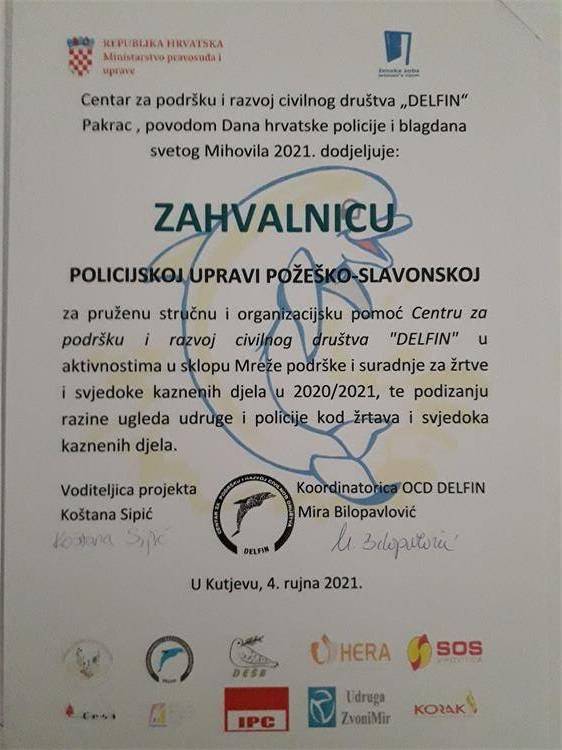 Zajedničkim aktivnostima do bolje zaštite žrtava i svjedoka u kaznenim djelima i prekršajima