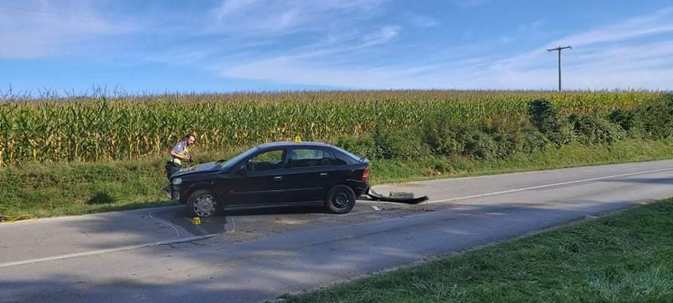 Slijetanje vozila na zavoju između Požege i Mihaljevaca, vozača odvezla Hitna