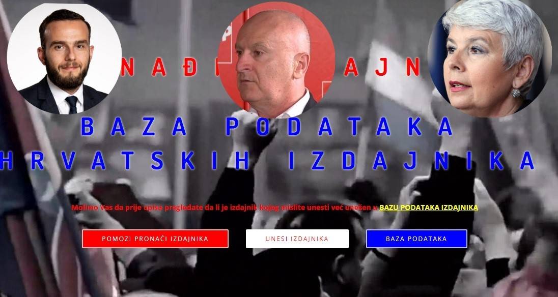 Stranica ʺHrvatske izdajiceʺ postala viralna. Na popisu i osobe iz Požeško-slavonske županije