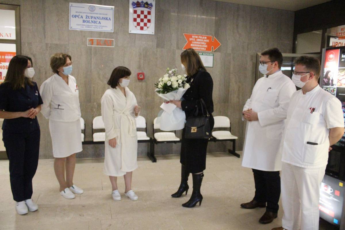 Županica Jozić posjetila prvorođenu bebu Požeško-slavonske županije