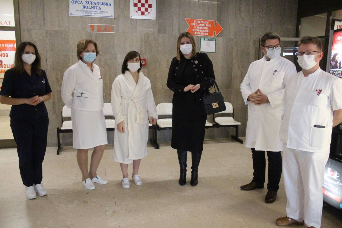 Županica Jozić posjetila prvorođenu bebu Požeško-slavonske županije
