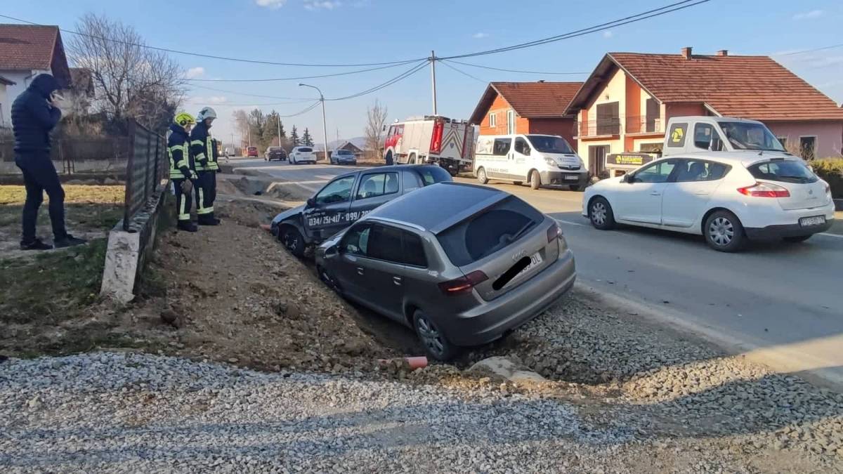 Teška prometna nesreća na ulazu u Veselu