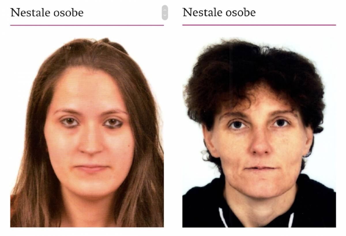S područja Brestovca nestale Katarina Galović (25) i Gordana Martines (42)