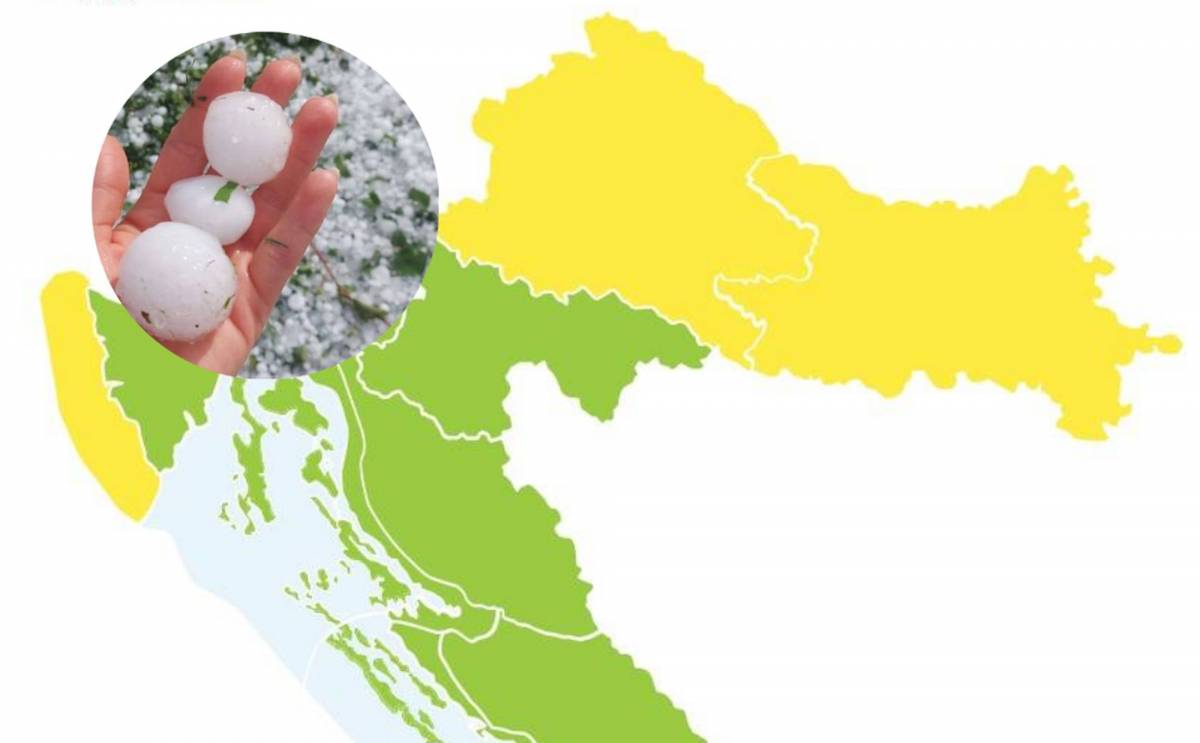 STIŽE NOVO NEVRIJEME: Za Slavoniju izdan žuti meteoalarm