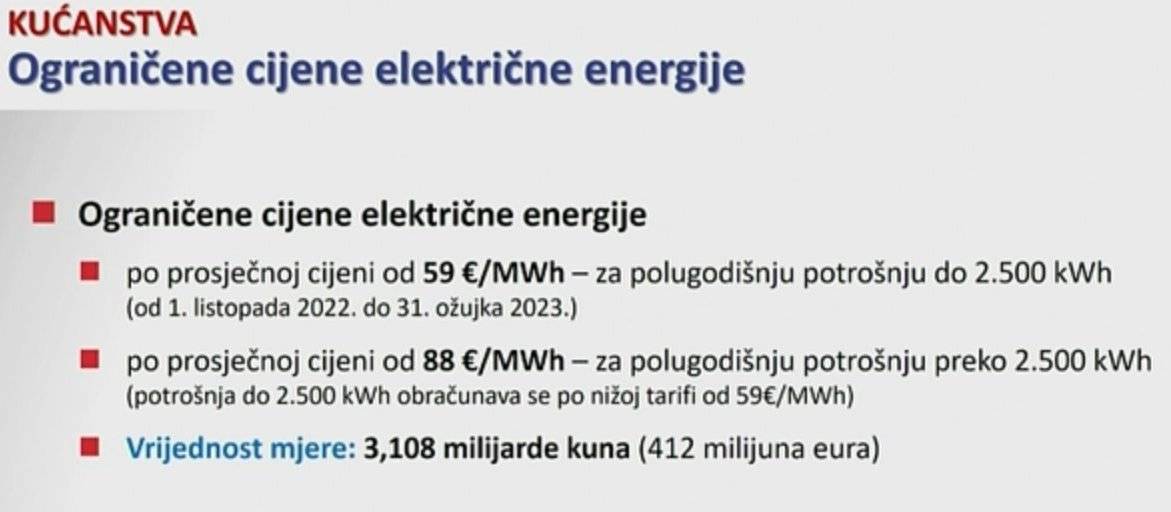 DONESEN JESENSKI PAKET MJERA: Vlada ograničila cijene energije i hrane...