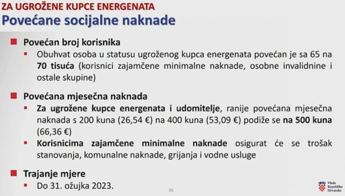 DONESEN JESENSKI PAKET MJERA: Vlada ograničila cijene energije i hrane...