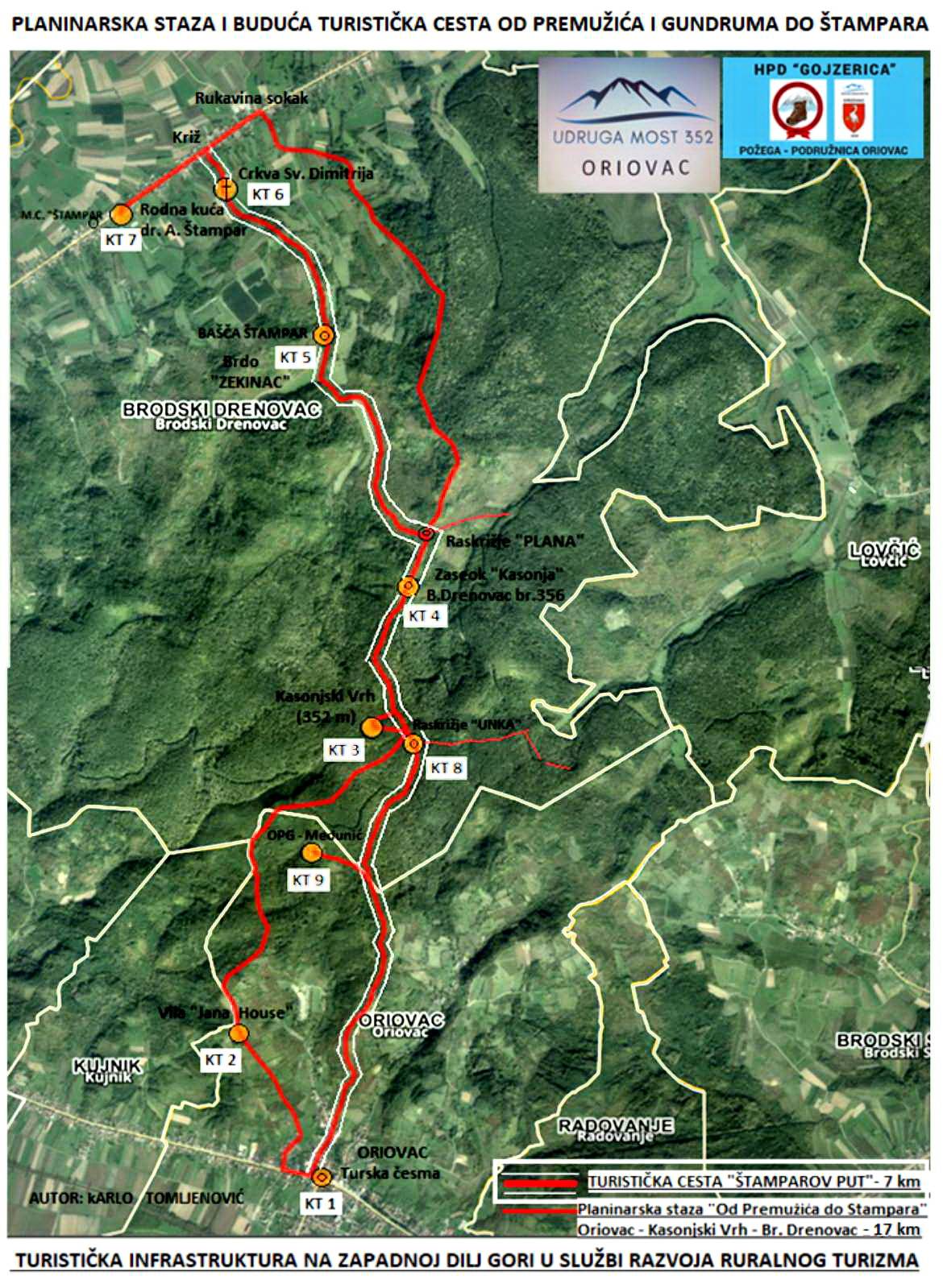 Planinari HPD Gojzerice Požega održali radnu akciju markiranja staza