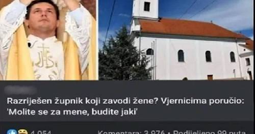 Afera ʺSvećenikove ljubavniceʺ potresla Slavoniju, a jedan komentar je oduzeo pozornost, pročitajte ga!