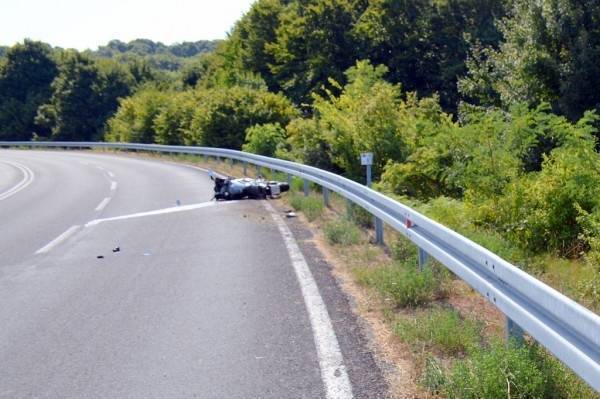 Slijetanje motocikla na Krndiji. Jedna osoba ozlijeđena