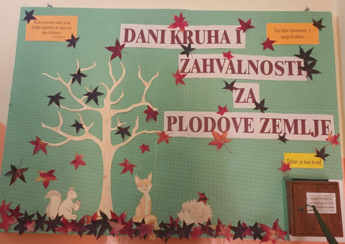 Sa zahvalnošću za plodove zemlje na Poljoprivredno-prehrambenoj školi obilježeni Dani kruha