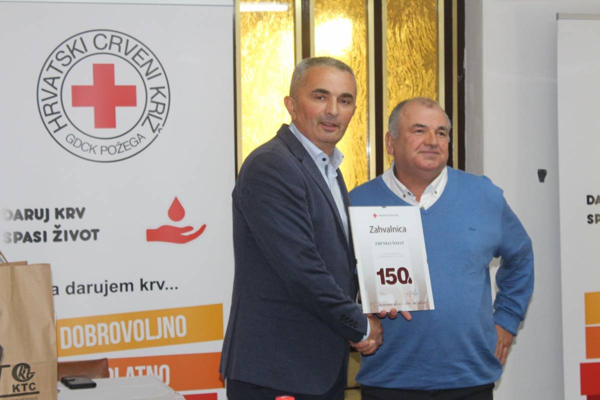 Dodijeljena priznanja višestrukim darivateljima krvi