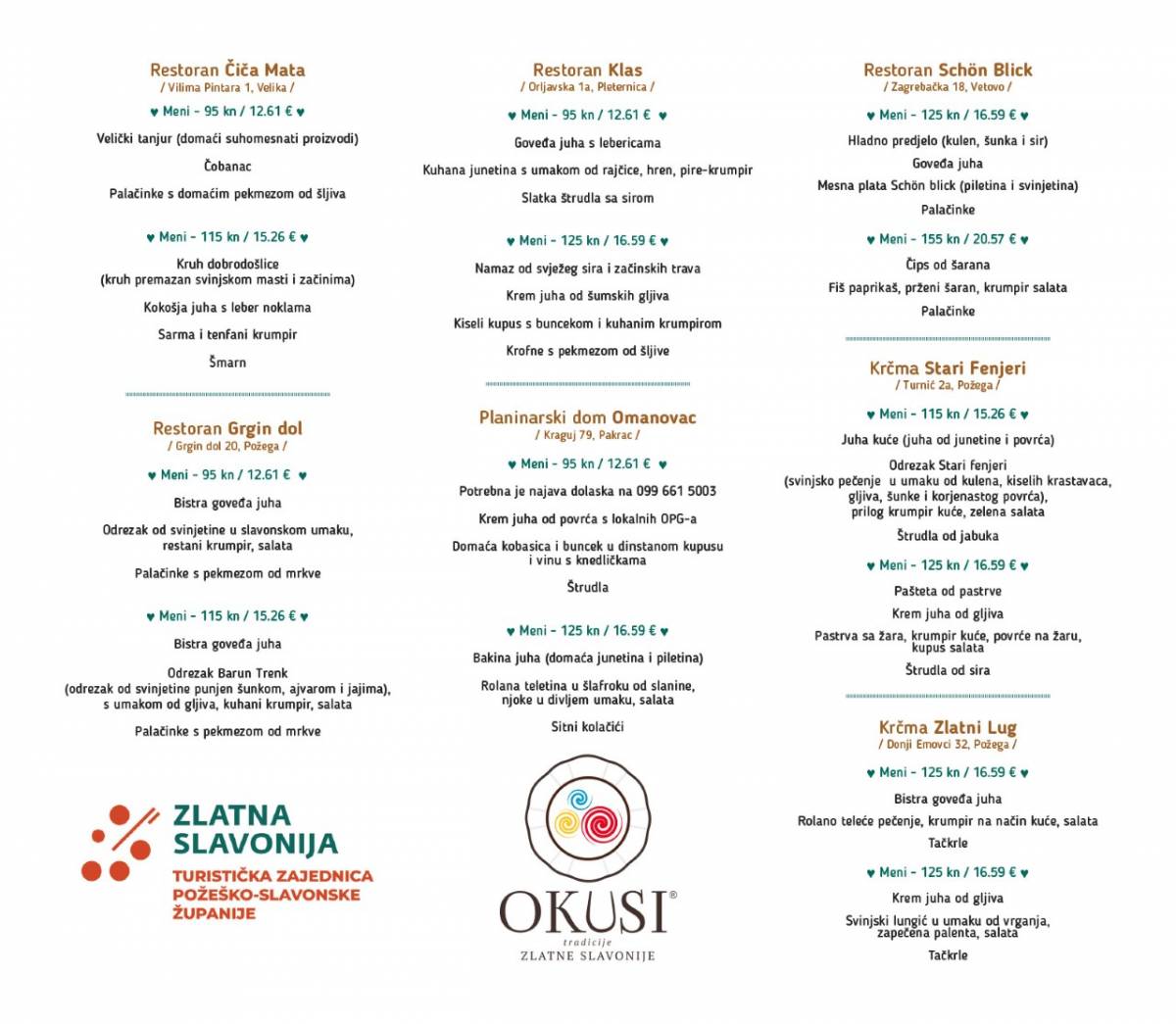 Dani Okusa Zlatne Slavonije - deset dana vrhunskih gurmanskih doživljaja