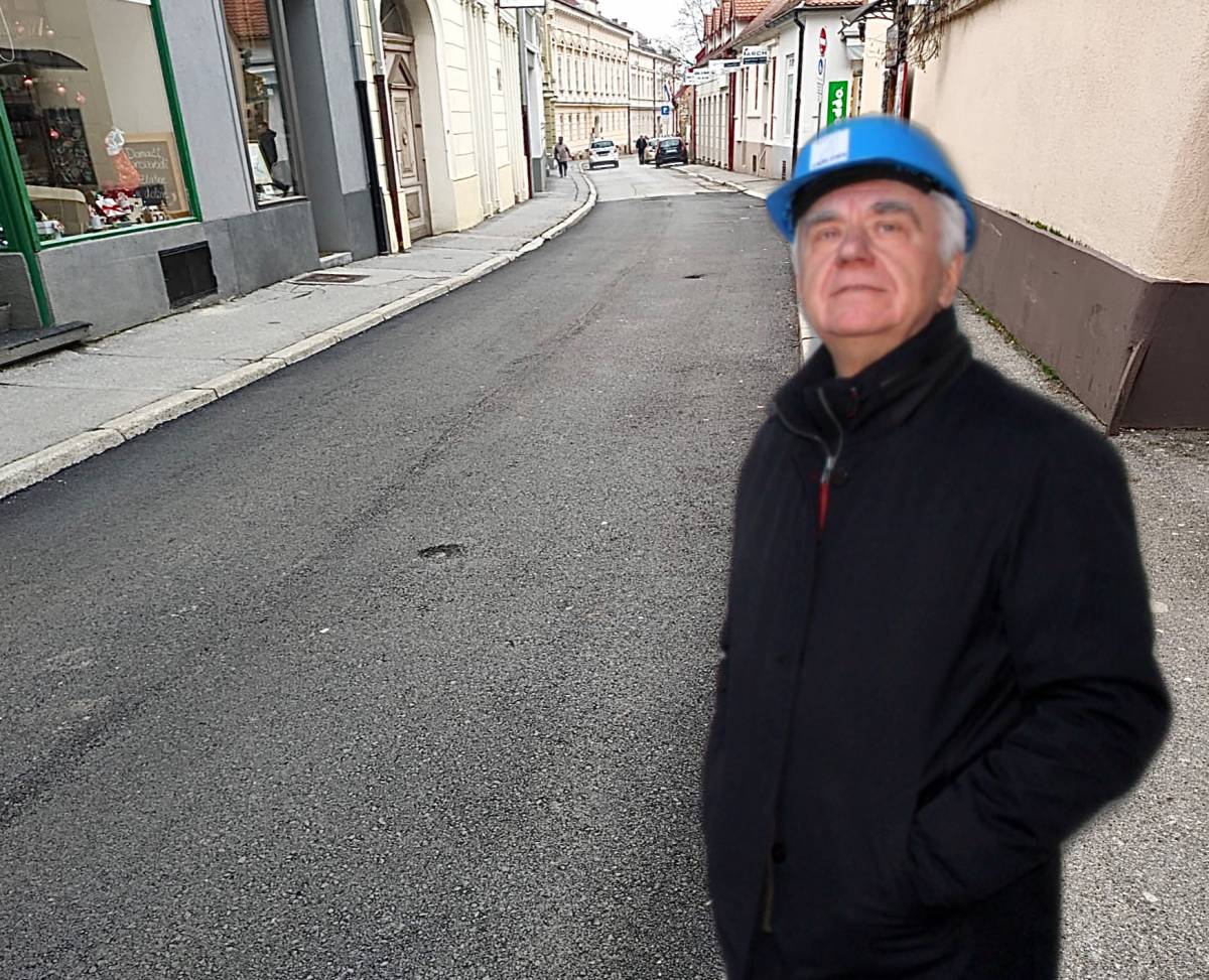 Asfalt Županijske ulice koji se već raspada ogledalo je Glavićevog (ne)rada