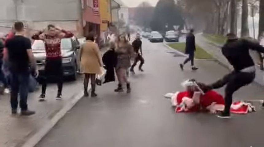 SL. BROD: Podignuta optužnica zbog brutalnog udarca u glavu Djeda Mrazu na Badnjak