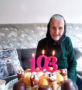 Baka Ljuba iz Orljavca proslavila 103. rođendan: Ljubav, puno rada i zdrava hrana tajna su dugovječnosti