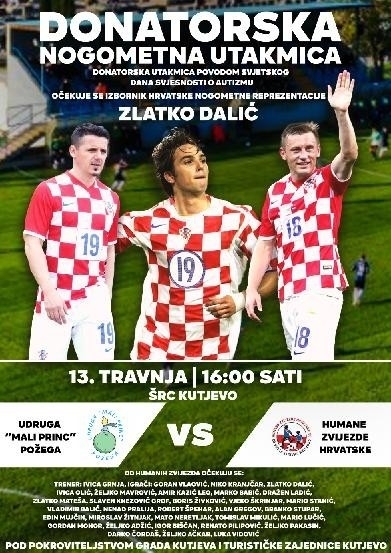 Udruga Mali princ: Donatorska nogometna utakmica povodom Svjetskog dana svjesnosti o autizmu