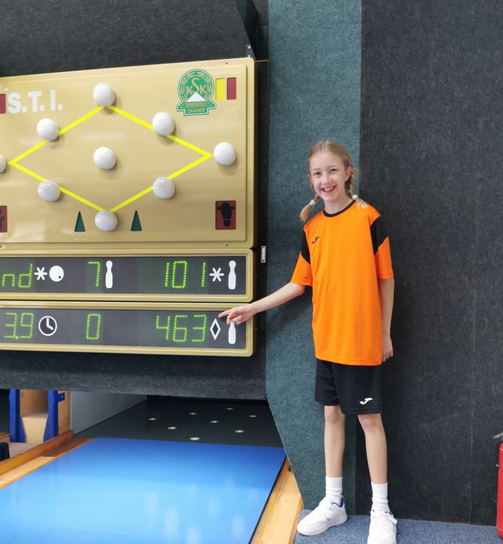 Lucija Mirković (KK Nove nade) prvakinja Hrvatske u kuglanju u kategoriji djevojčica do 11 godina starosti