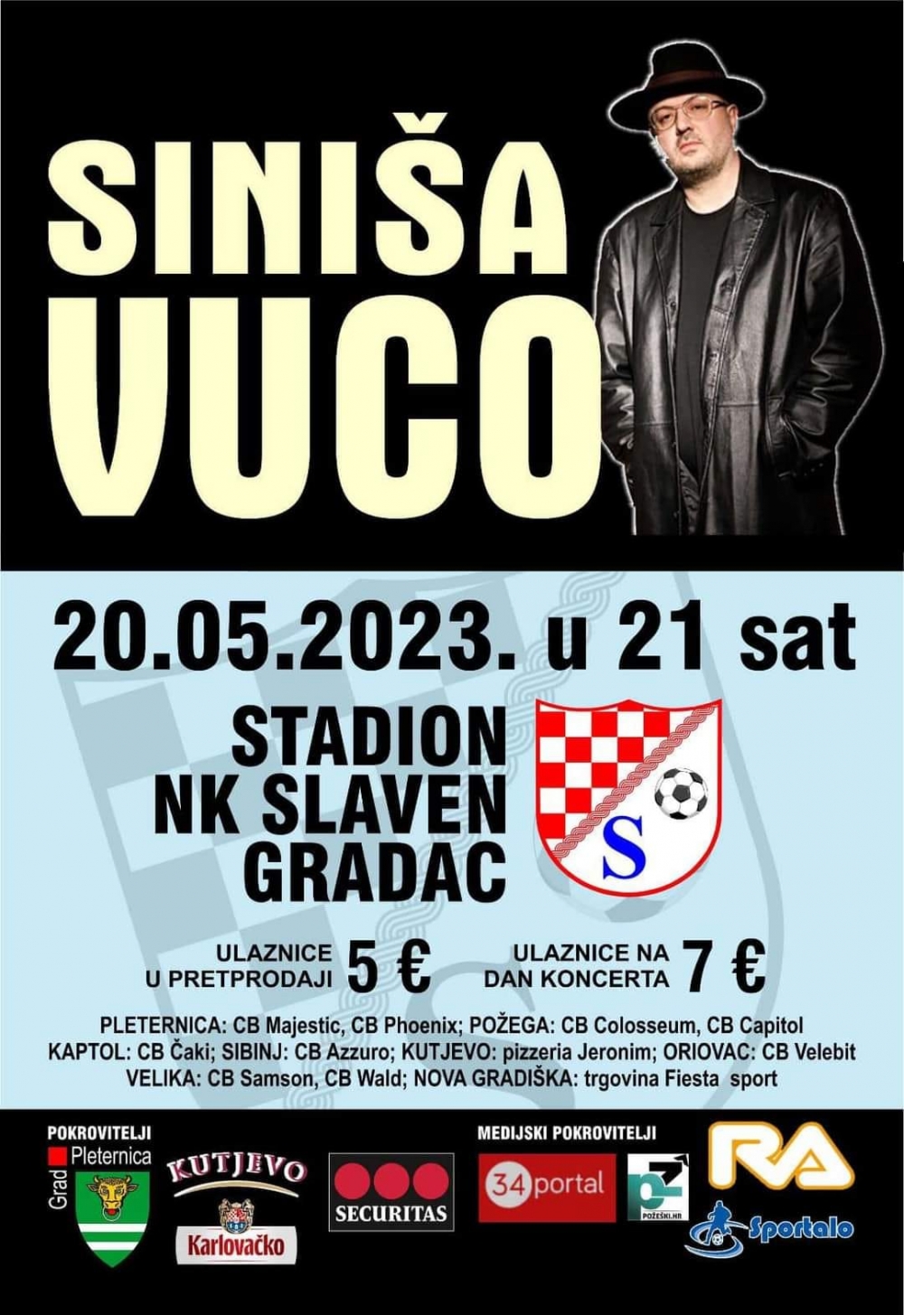 Evo gdje možete kupiti ulaznice za koncert Siniše Vuce u Gradcu