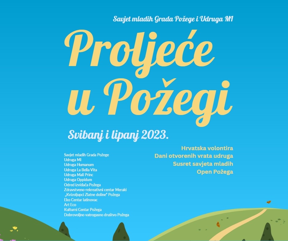 Predstvaljen projekt Proljeće u Požegi: ’Očekuju nas četiri velika događanja u svibnju i lipnju’
