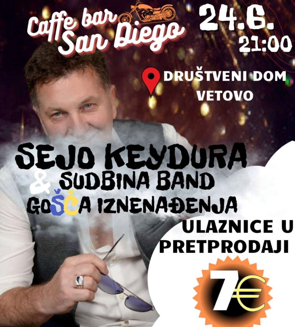 Na zabavu u Vetovo stiže Sejo Keydura i gost iznenađenja