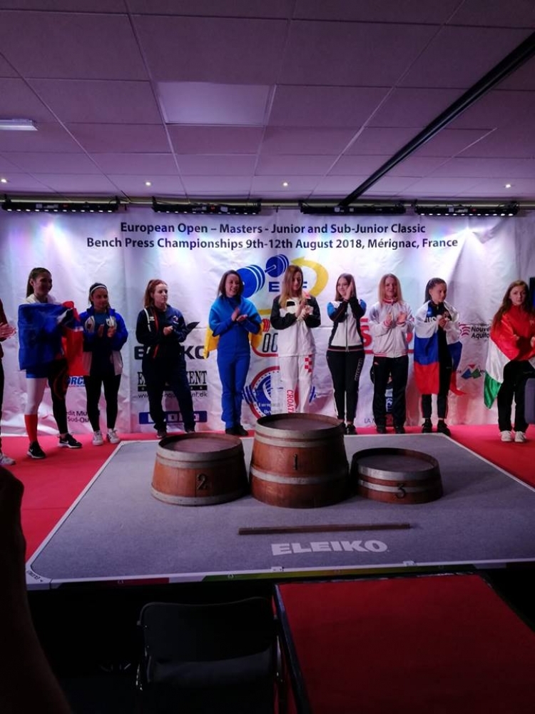 Brigita Bakić nastupila za Hrvatsku reprezentaciju na Europskom prvenstvu u bench pressu