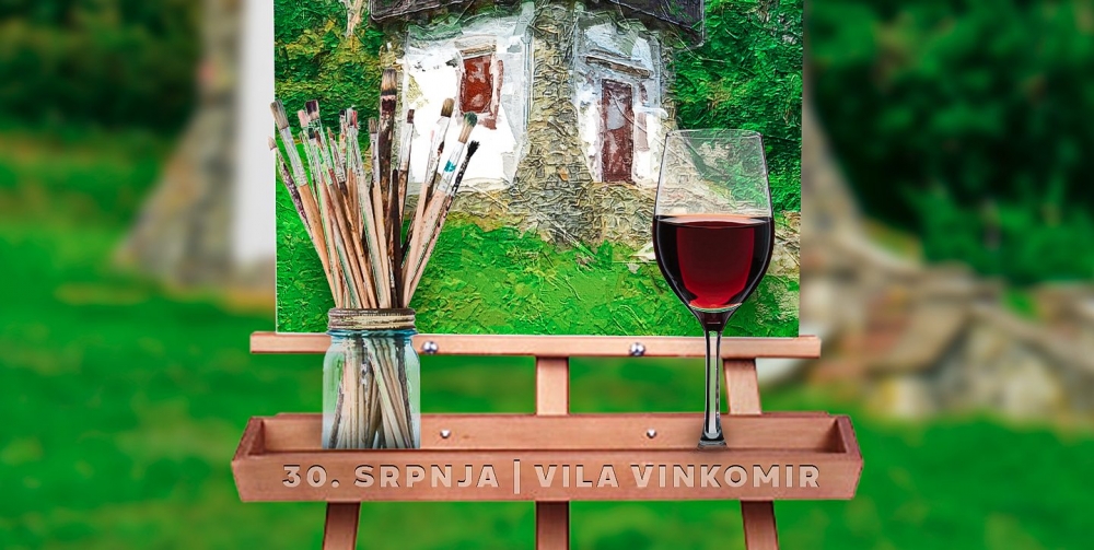 Slikanje uz vino u prirodi u nedjelju 30. srpnja – kulturno ljeto u Kutjevu