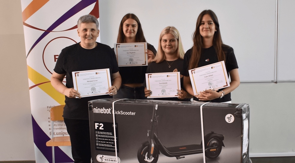 Mladi poduzetnici Obrtničke škole Požega pobjednici natjecanja Turistički laboratorij