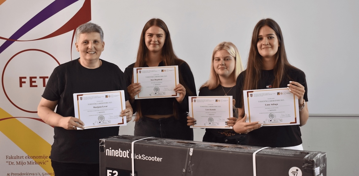 Mladi poduzetnici Obrtničke škole Požega pobjednici natjecanja Turistički laboratorij