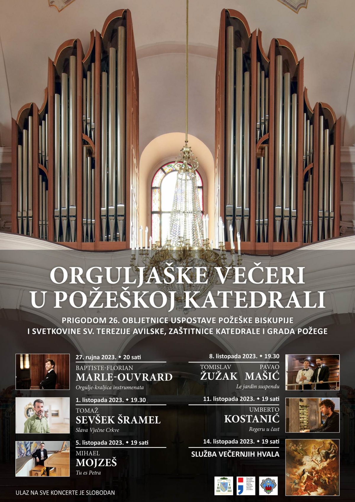 Orguljaške večeri u požeškoj Katedrali