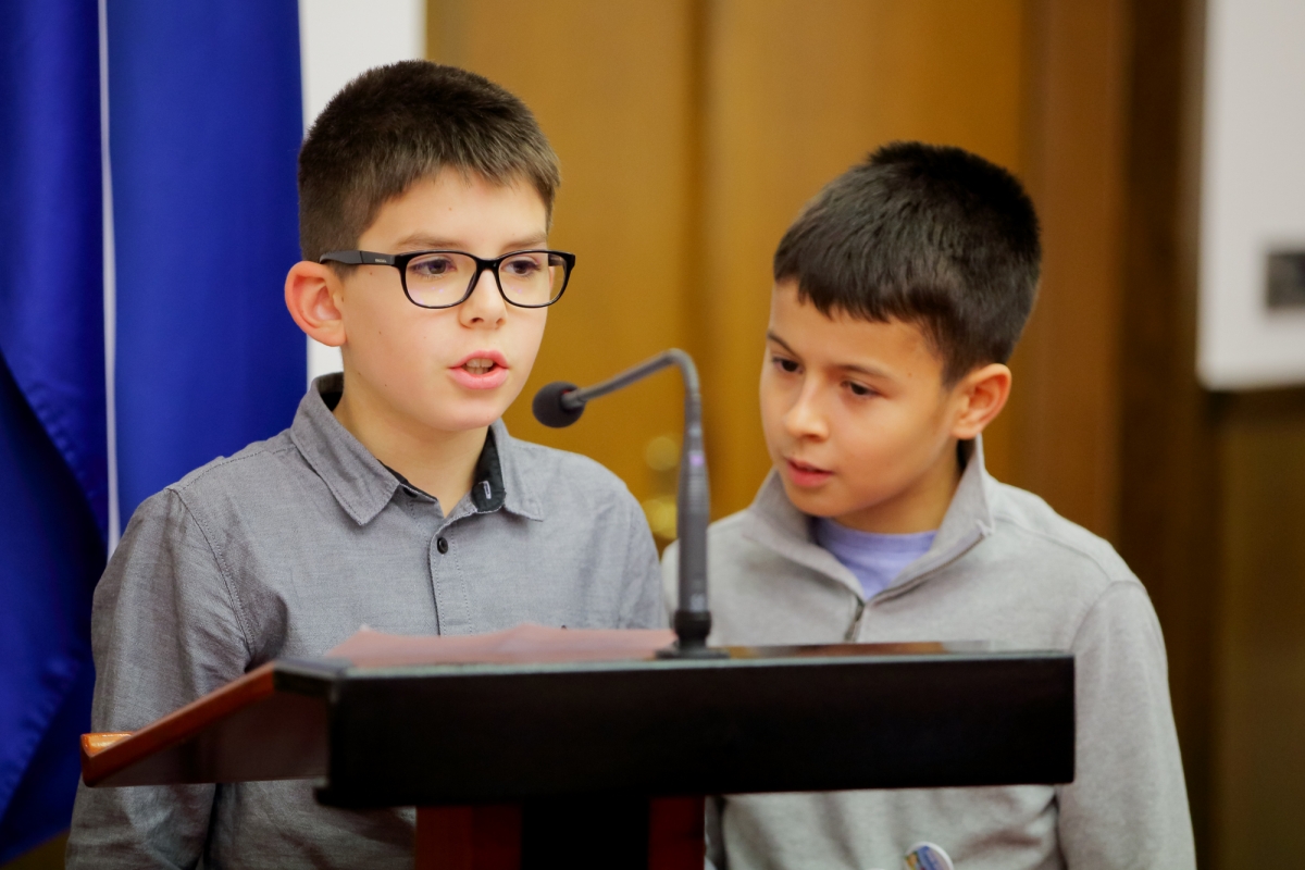 Vijećnici DGV Požega Ines i Patrik u Hrvatskom saboru