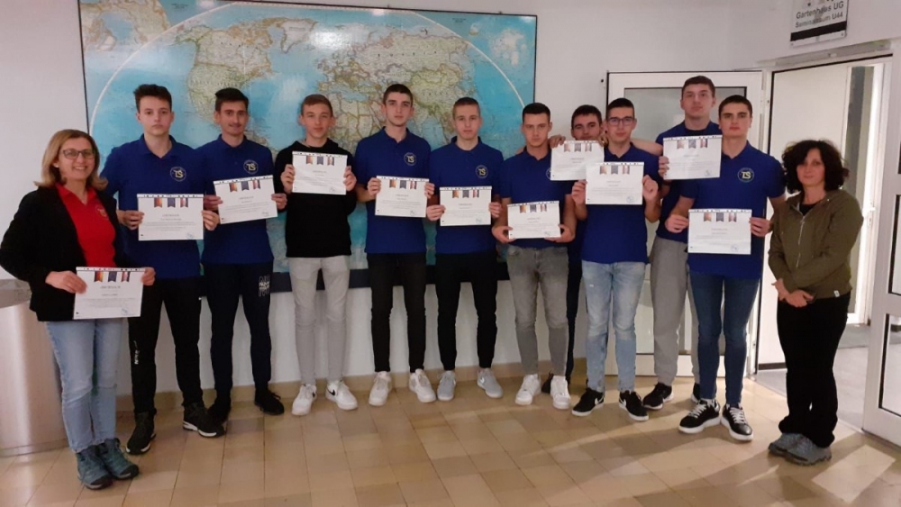 Na mobilnosti u Frankfurtu bili su i požeški učenici Tehničke škole- elektroinstalateri, autolimari i automehatroničari