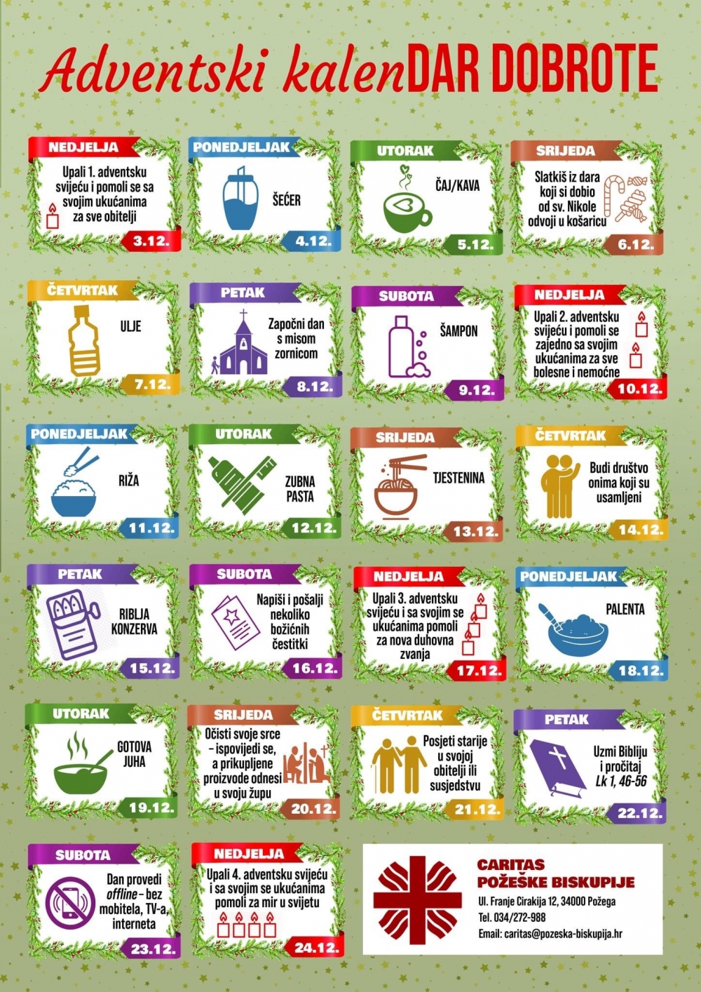 Adventski kalenDAR DOBROTE