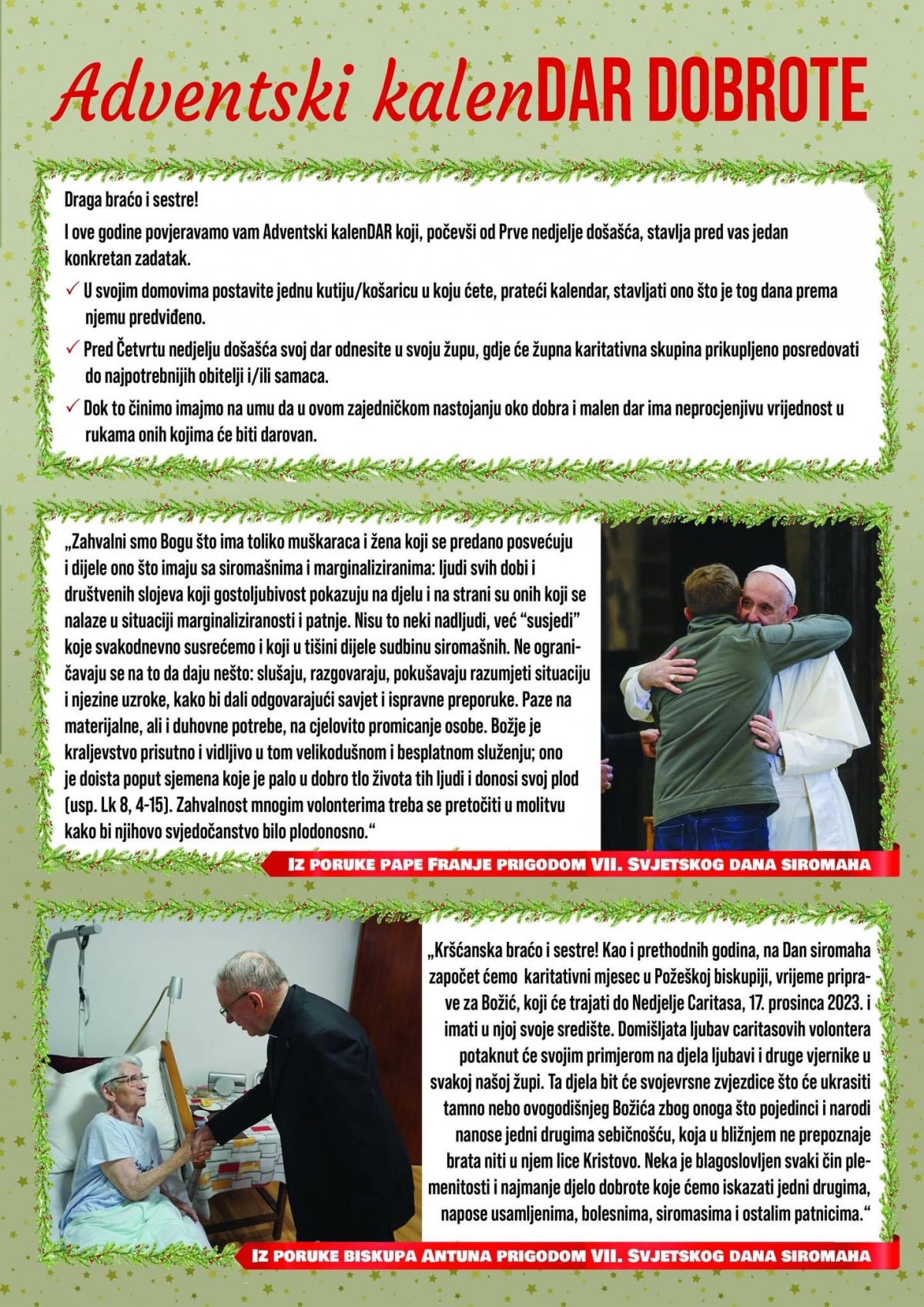 Adventski kalenDAR DOBROTE