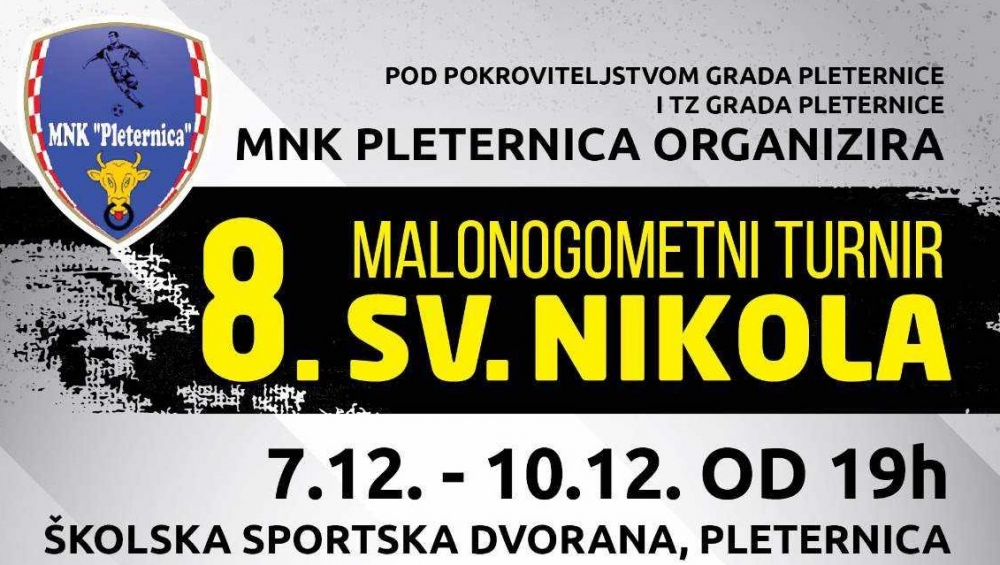 Nikolinjski turnir u Pleternici: Danas su posljednje prijave i izvlačenje parova