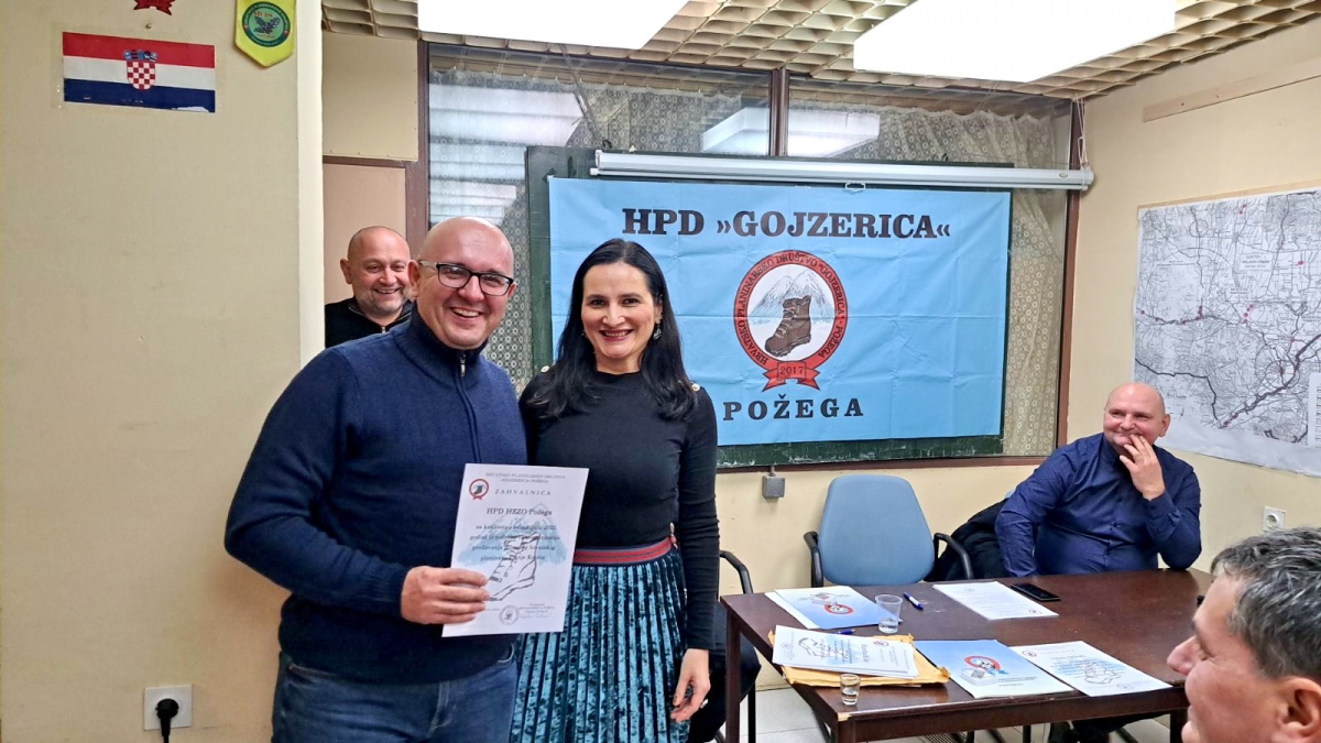 Godišnja skupština HPD Gojzerica Požega, dodijeljenje nagrade udrugama i članovima 