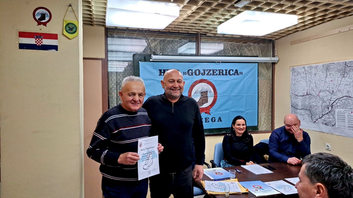 Godišnja skupština HPD Gojzerica Požega, dodijeljenje nagrade udrugama i članovima 
