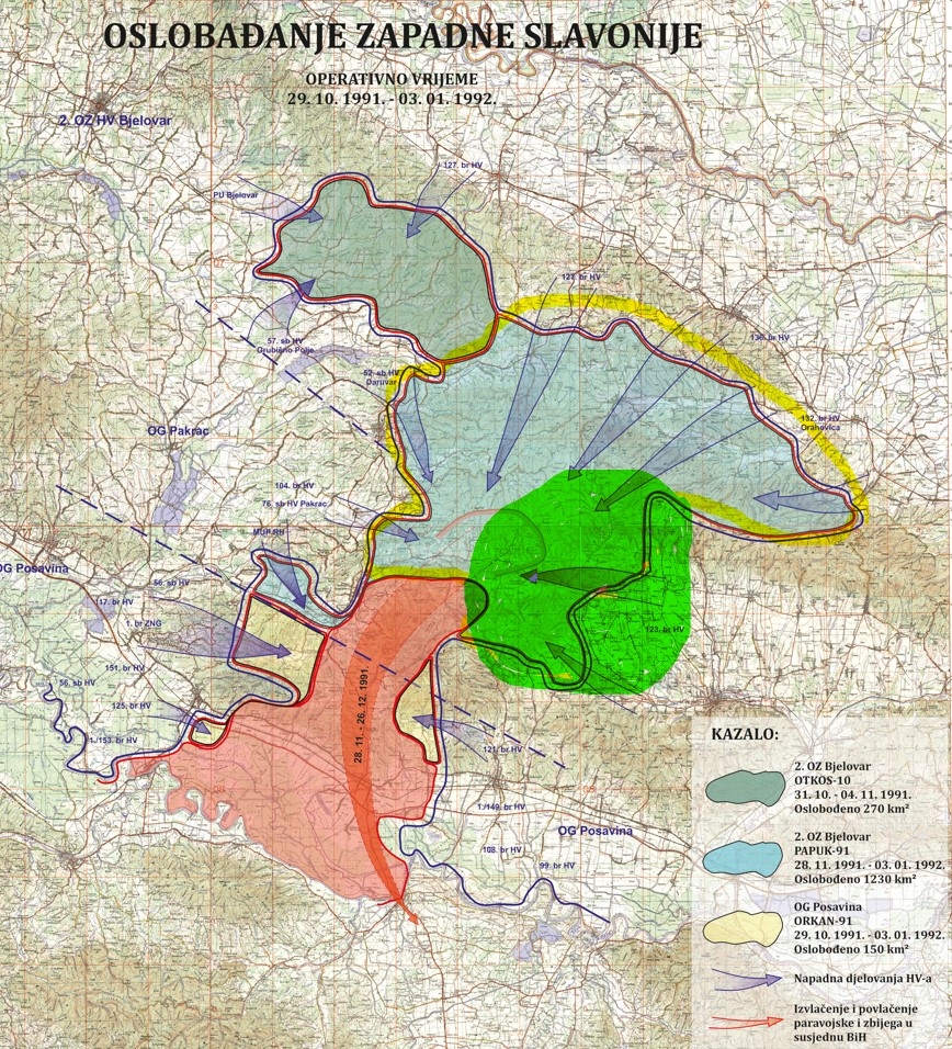 Veliki uspjeh 123. brigade HV Požega 17. prosinca 1991.  zauzimanjem srpskog zapovjedništva na N. Zvečevu