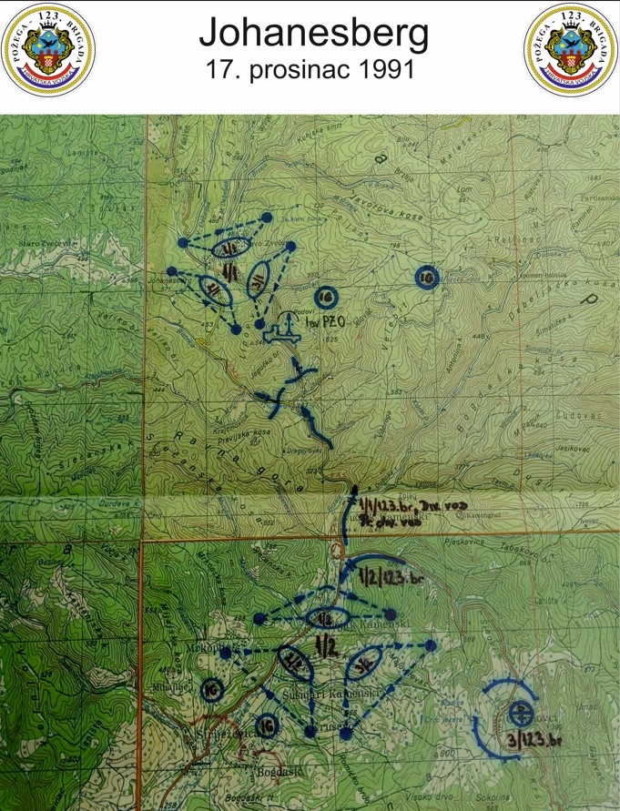 Veliki uspjeh 123. brigade HV Požega 17. prosinca 1991.  zauzimanjem srpskog zapovjedništva na N. Zvečevu